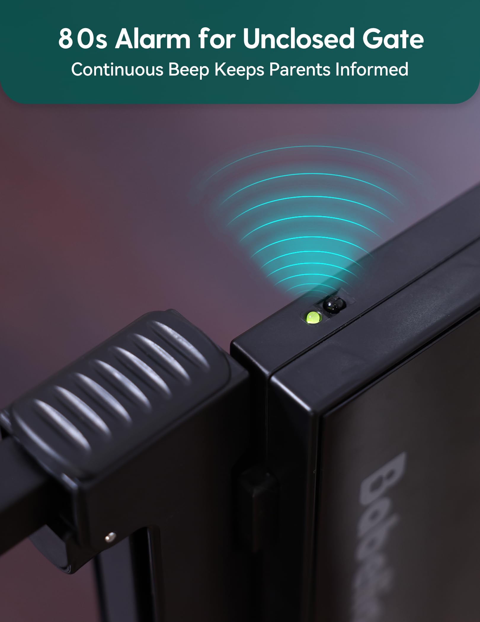 Babelio Smart Baby/Pet Gate, New Generation of Safety Gate with Infrared Auto-Unlock & Removable Baby Gate - Image 3